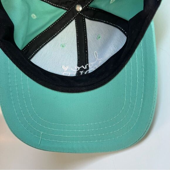Love Your Melon Made in America Women’s Teal Cap Strap Back Hat - Picture 8 of 11